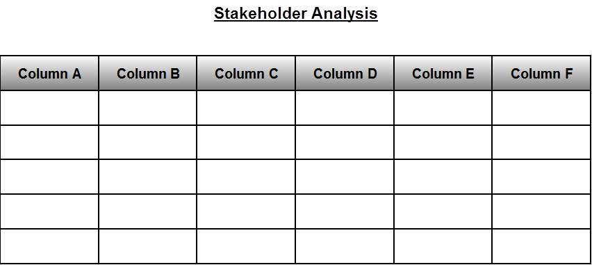 Stakeholder Analysis